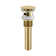 Pop-Up Bathroom Sink Drain Stopper with Overflow