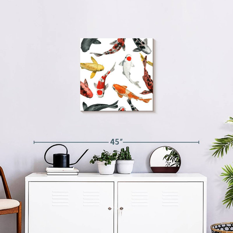 Koi Fish Variety, 20" H x 20" W