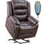 Fauteuil de massage inclinable électrique en similicuir