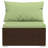 27.6" Wide Square Patio Sofa with Cushions-1708677346-1708677357