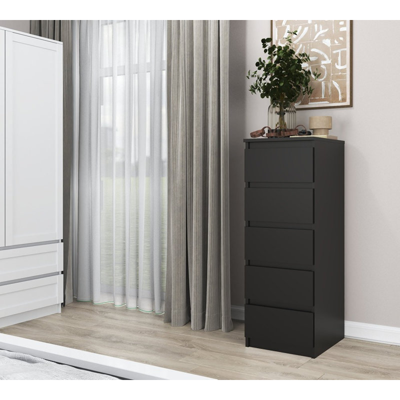 Shay W5 Tall Chest of 5 Drawers