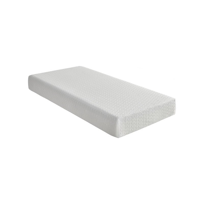 Matelas simple en mousse viscoélastique infusée de gel 8 pouces - soutien ferme, tissu Tencel rafraîchissant, certifié CertiPUR-US, matelas dans une boîte pour la chambre à coucher, blanc