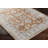 Beloit Kinnison Oriental Machine Woven Area Rug in Orange/Light Blue-70926945