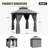 8 Ft. W X 8 Ft. D Outdoor Gazebo With Double Roof, Spacious Canopy With Netting & Curtains,  For Patio, Lawn & Backyard-122483055