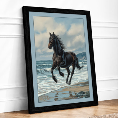 Horse At Gallop Coastal - Print