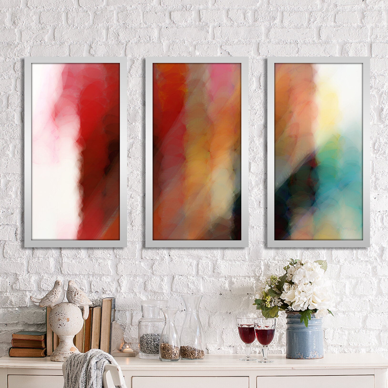 John 16 14 IK by Mark Lawrence 3 Piece Framed Painting Print Set Picture Perfect International Size: 33.5 H x 52.5 W x 1 D