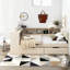 Lit plateforme en bois avec tablettes de rangement-2020578866-2020578865