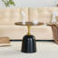 Table basse 23,6 pouces, table d'appoint circulaire, table de salon en métal-1473557268