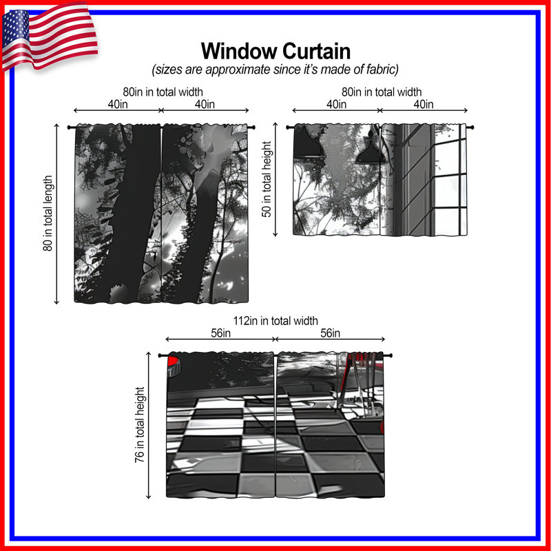 Rideaux obscurcissant et obscurcissant Cafe - 2 panneaux, 20 po x 50 po - 2 panneaux, Transparent