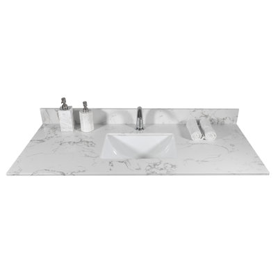 Plateau de meuble-lavabo simple 43 po