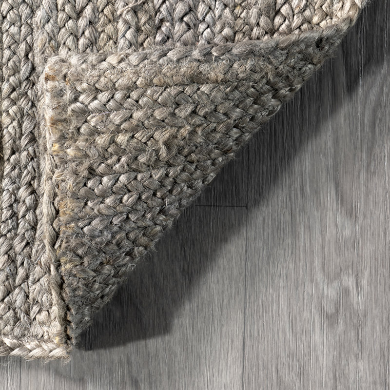 Rigo Hand Woven Farmhouse Jute Area Rug, Rectangle 8'6" x 11'6"