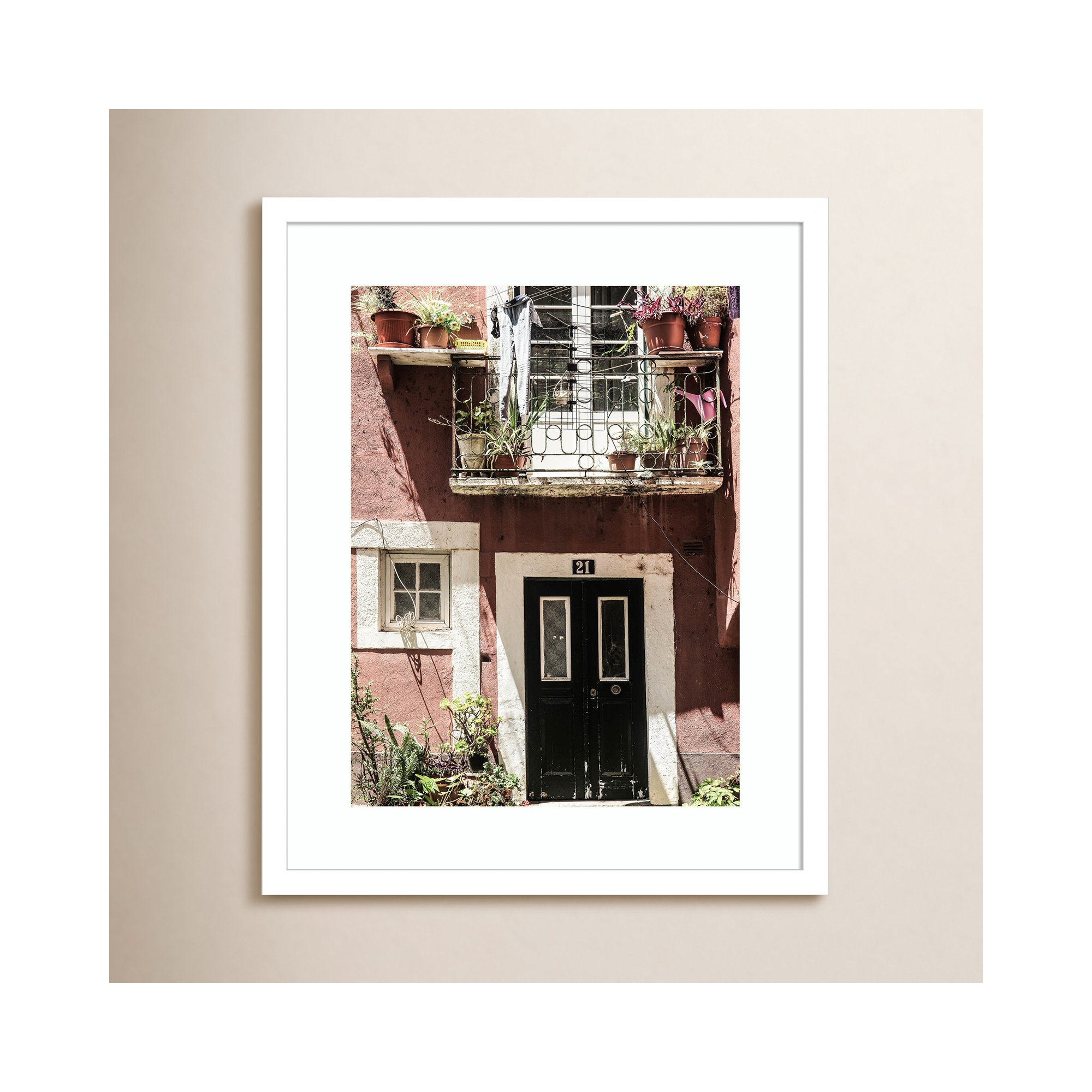 No 21 by Shot by Clint Wood Framed Wall Art Print, White, 21" H x 17" W
