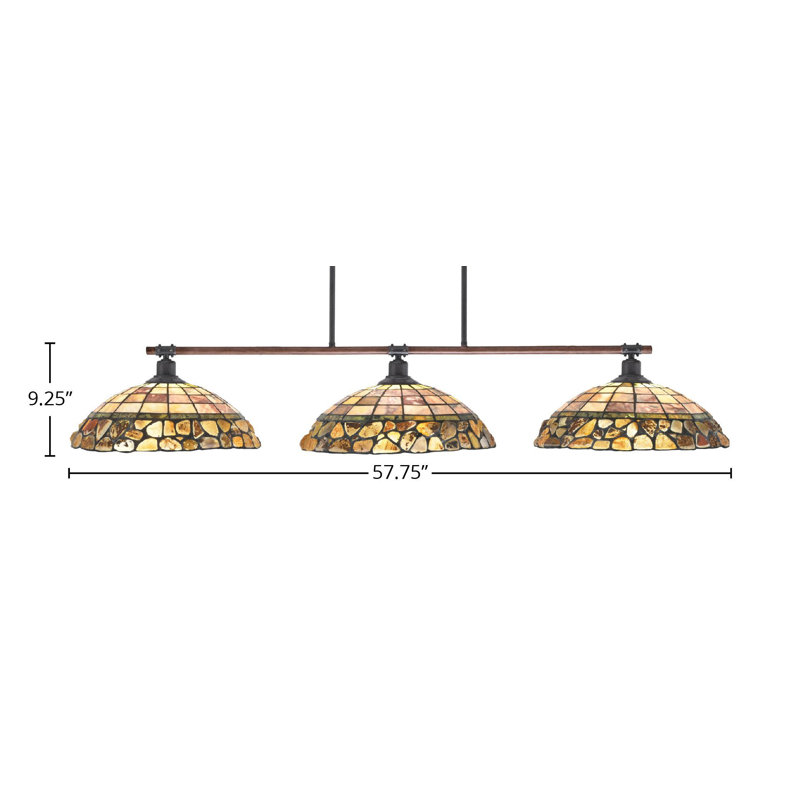 Luminaire suspendu 3 lumières Kaolan