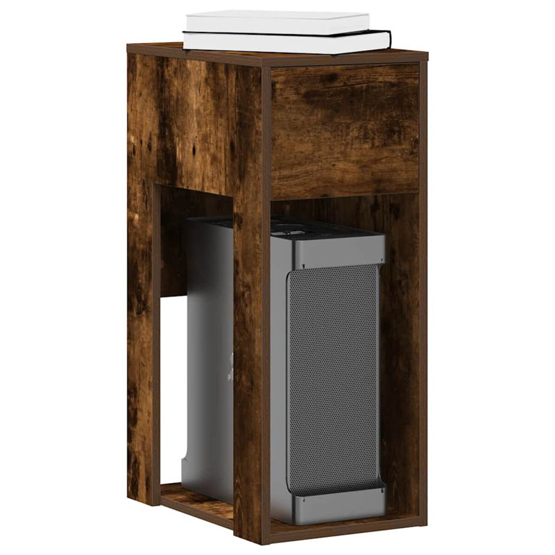 74 cm H Multimedia Storage, Smoked oak