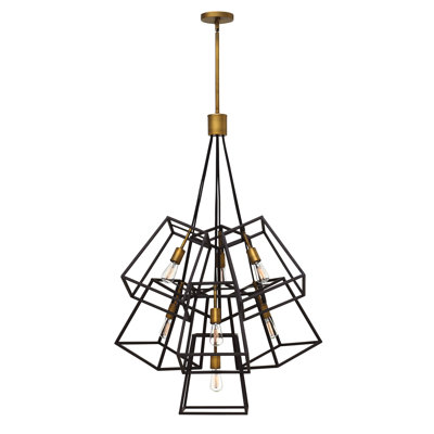 Fulton 7 - Light Unique/Statement Geometric Chandelier
