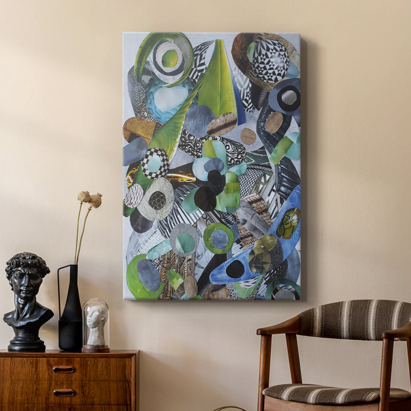 Siesta Beach Glass -Custom Wrapped Gallery Cavas, 36" H x 24" W
