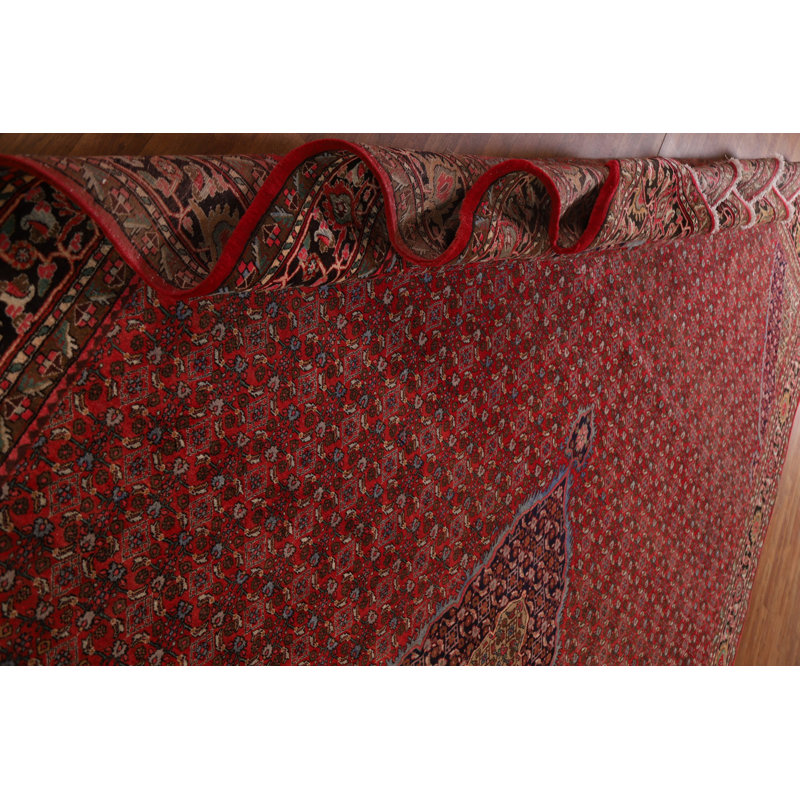 One-of-a-Kind 11'3'' X 18'9'' 1970s Wool Area Rug in Red