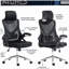 Chaise de bureau ergonomique avec appui-tête et noir mobili Essential
