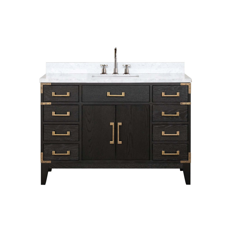 Ensemble de meuble-lavabo simple avec robinet