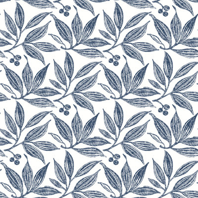 Rouleau de papier peint l 2,75 po x l 20,5 po chokeberry block print