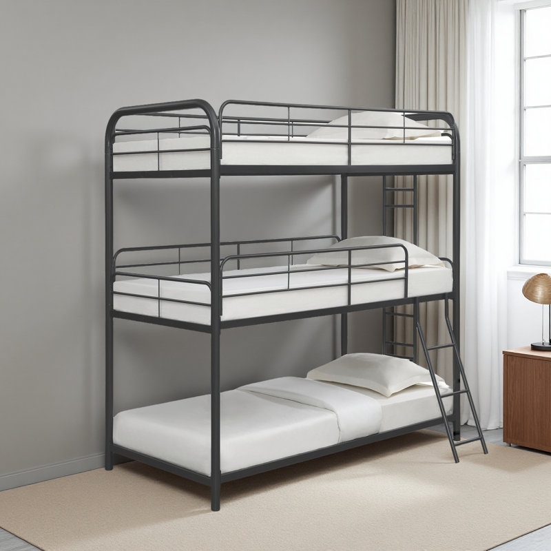 Lit superposé triple Furniture, Lit superposé double sur double sur double