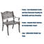 Chaise d'extérieur pour l'extérieur en fonte d'aluminium-86640764