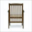 Chaise de salle à manger en bois d'acacia Casa avec coussin résistant à l'eau-130117400