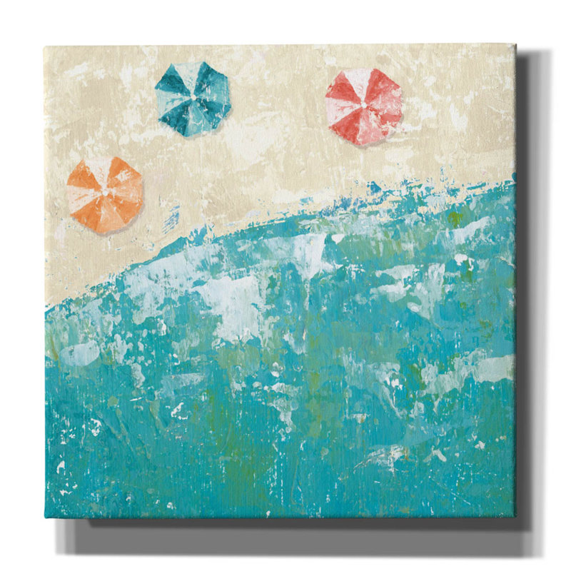 «Beach Days» par Sarah Adams, H 26 po x l 26 po x P 1,5 po