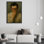 Homme de style rétro recouvrant une photo de nez, impression d'art mural humour classique pour salle de bain d'invité moderne ou décor subtil sur le thème de la toilette