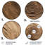 «Brown Calm Current Spiral» - Art abstrait rond en métal-109588496