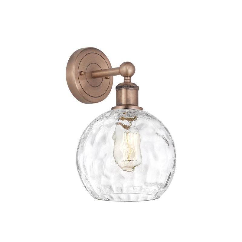 Ambrosane Steel Armed Sconce, Antique Copper