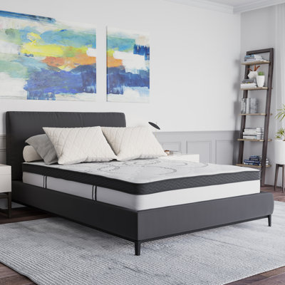 Capri Comfortable Sleep Extra Firm Pocket Spring and Foam Hybrid Mattress by Flash Furniture 