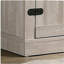 Meuble télé Salma Dusty Grey de 58 po de largeur avec 2 tablettes ouvertes et 2 armoires