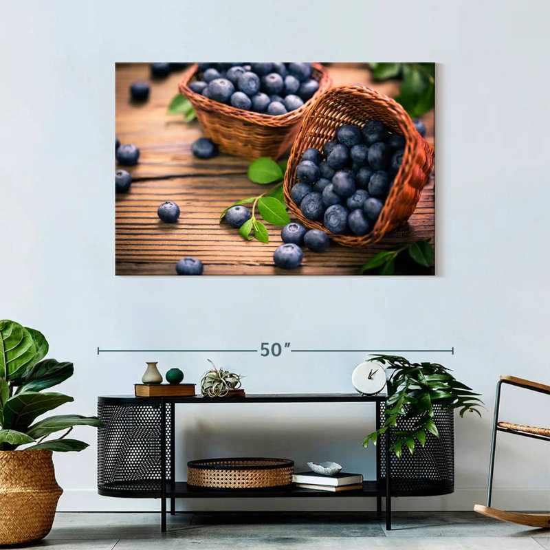 Yarlin Blueberries, 30" H x 45" W