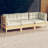  3-Seater Patio Sofa With Cream Cushions Solid Pinewood-792946173-759060392