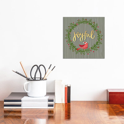Joyful 1 Piece Wrapped Canvas Wall Art