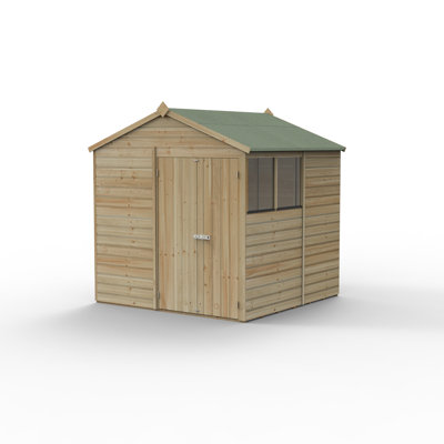 Beckwood 7x7 Pressure treated Solid Wood Apex Garden Shed