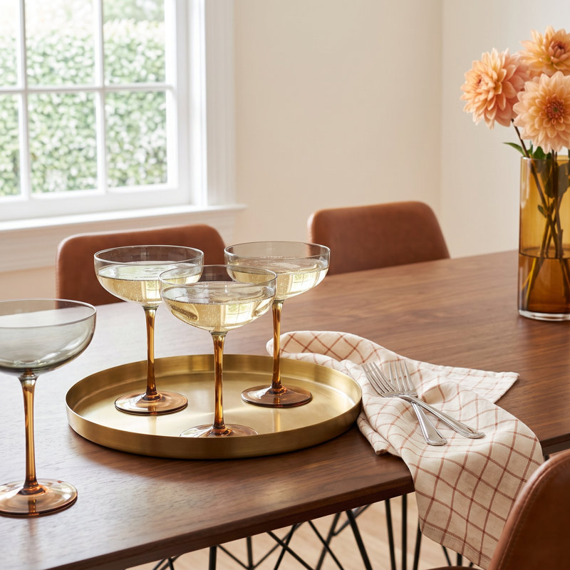 Martini Glass In Iridescent Finish