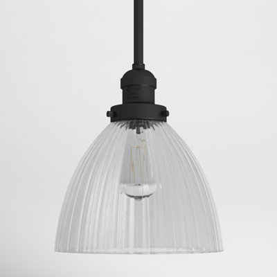 Montrose Single Light Glass Dimmable Pendant