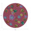 Succulents Floating Vegan Leather Round Pebble Placemat-815651044