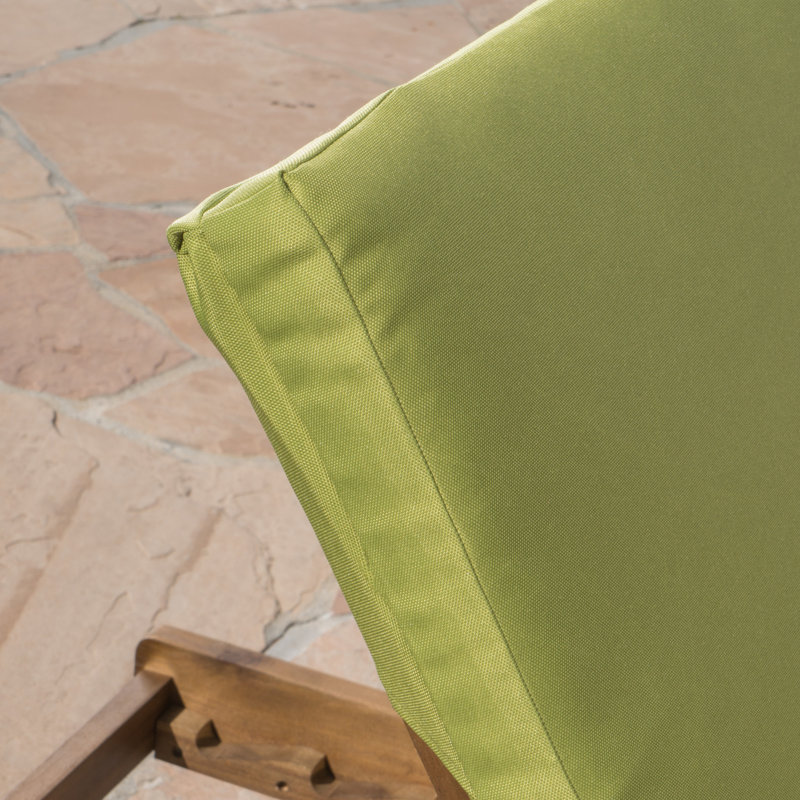 Coussins de chaise longue intérieur / extérieur, Vert