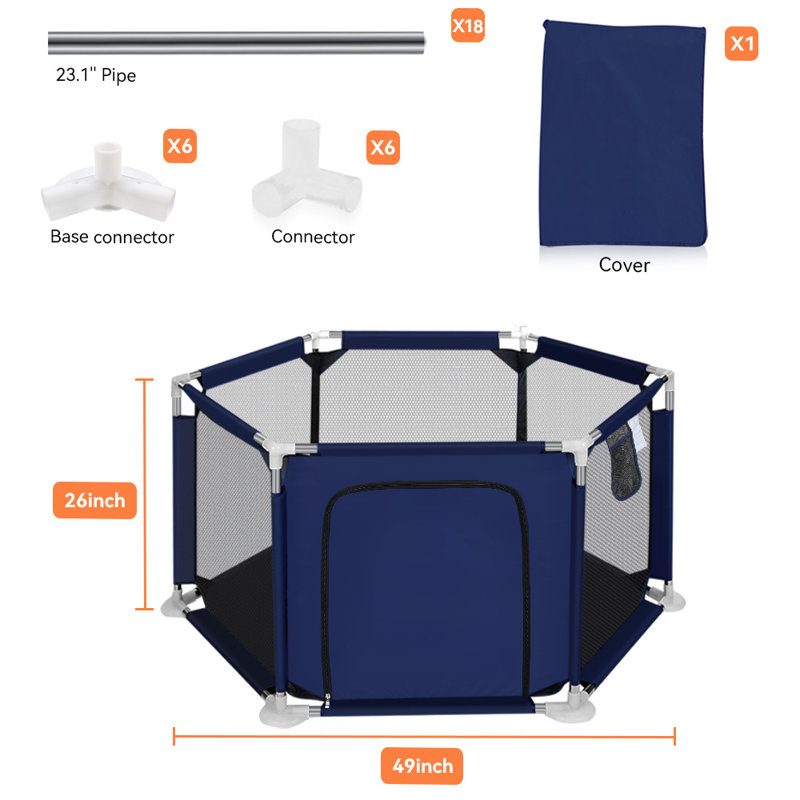 Centre d'activités pour enfants intérieur et extérieur 49 po, Bleu