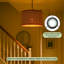 20 cm H Drum Fabric Lamp Shade ( Screw On )
