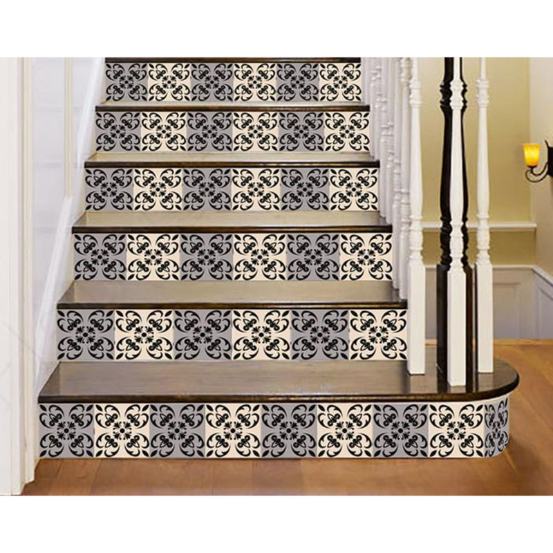 Décoration murale orchidée, H 5 po x l 5 po x P 0,1 po, Gris foncé / beige