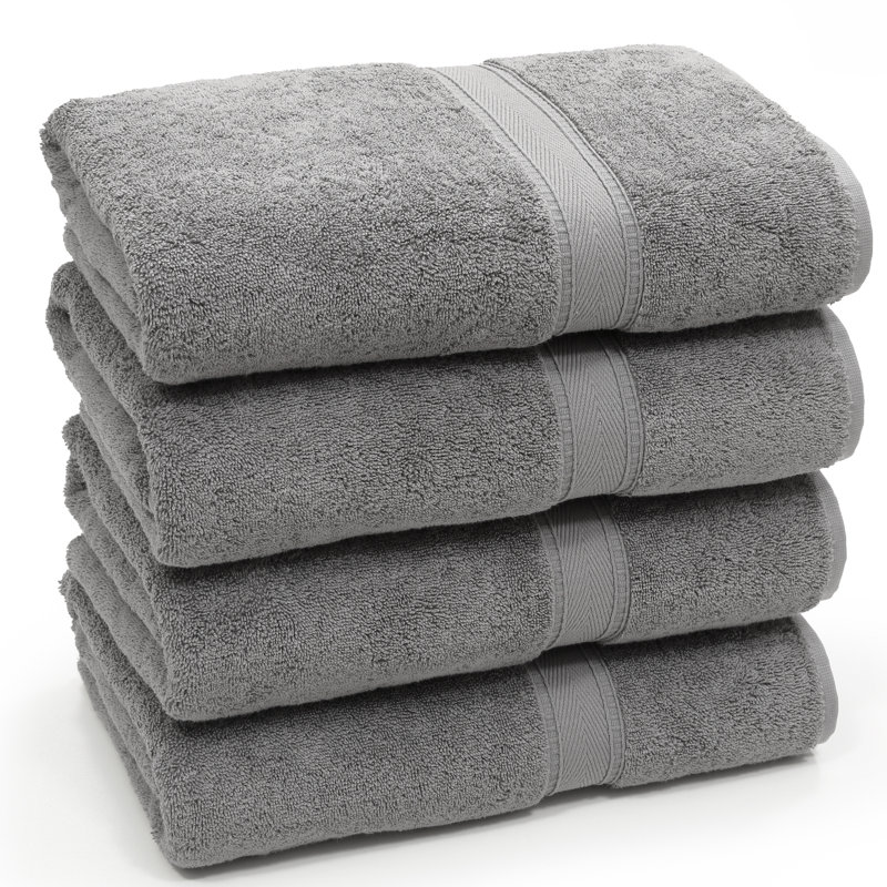 Sinemis Super Plush Bath Towel, Dark Gray