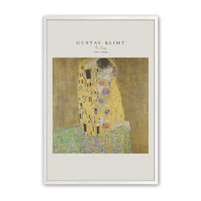 The Kiss by Klimt v2 Print in a Frame,