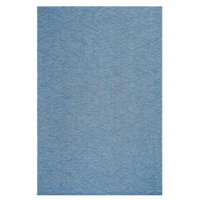 Tapis kilim décoratif antidérapant Mila Blue