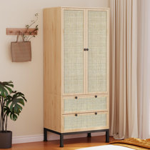 Metal Wardrobe Cabinet, Armoire Wardrobe Closet with Hanging Rod and Doors, Metal  Wardrobe Closet with Adjustable Shelves for Bedroom, Laundry Room – Built  to Order, Made in USA, Custom Furniture – Free Delivery