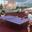 Ensemble de tennis de table pliable avec surface imperméable pour adultes / adolescents, 2 raquettes et 3 balles pour l'intérieur / l'extérieur