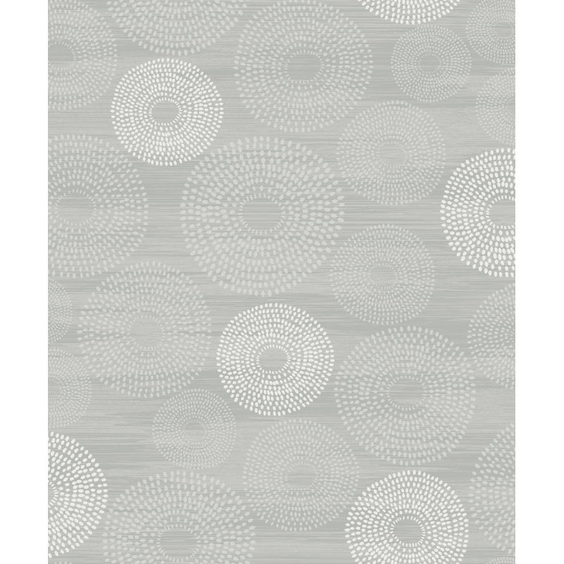 Dikili 10.05m x 53cm Wallpaper Roll, Silver
